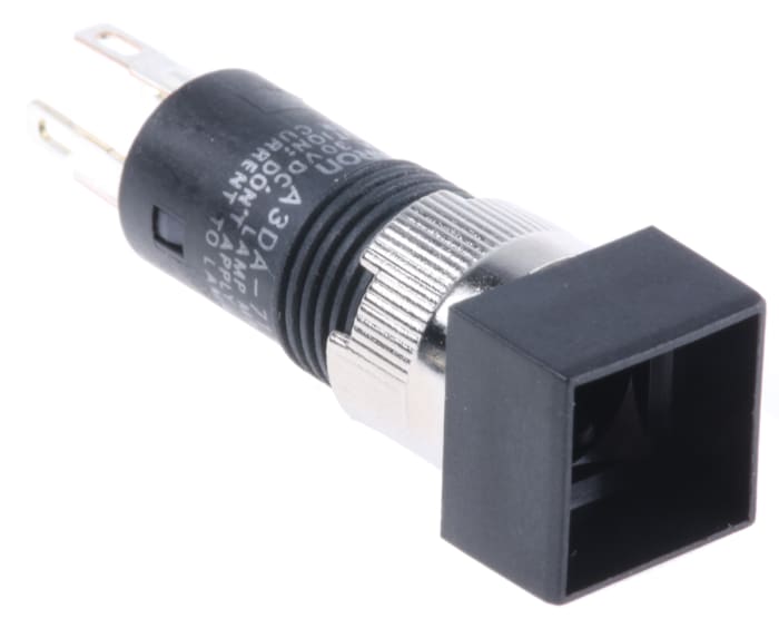 Omron Illuminated Push Button Switch, Momentary, Panel Mount, 8mm Cutout, SPST