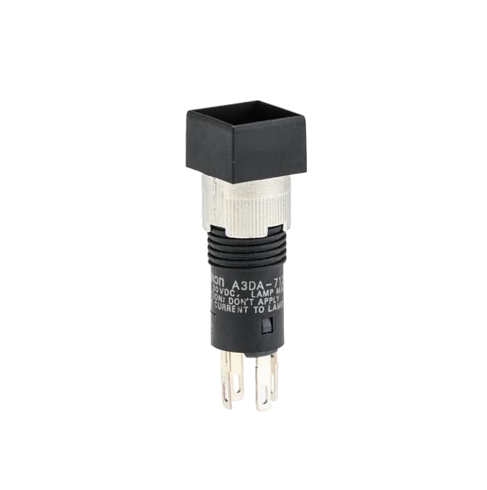 Buton / Buton Siviç / Buton Switch, Tek Kutuplu Tek Atımlı (SPST), Mandallama, Aydınlatmalı