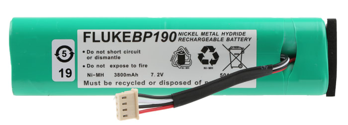 Fluke Oscilloscope Battery Pack BP190, For Use With 190 Series, 190C Series, 430 Series, NiMH