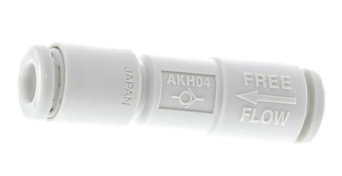 SMC AKH Non Return Valve, 4mm Tube Inlet, 4mm Tube Outlet, -100 kPa → 1 MPa