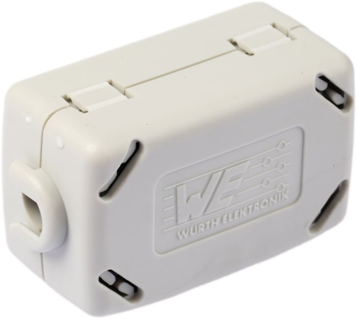 Wurth Elektronik Openable Ferrite Sleeve, 23.7 x 36.9 x 18.2mm, For EMI Suppression, Apertures: 1, Diameter 6mm
