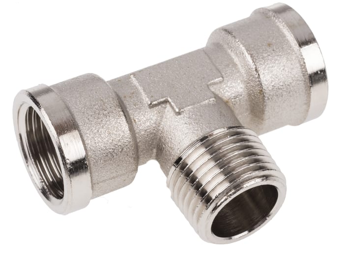 Legris 0916 Series Tee Threaded Adaptor, G 1/2 Female to G 1/2 Female