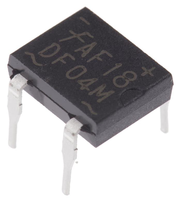 ON Semiconductor DF04M, Köprü Doğrultucu, 1,5A, 400V, 4-Pinli PDIP