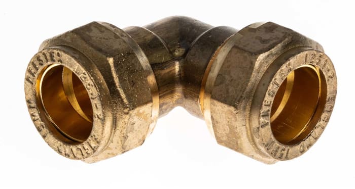 RS PRO Brass Compression Fitting, Straight Coupler