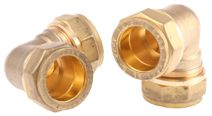 RS PRO Brass Compression Fitting, Elbow Coupler