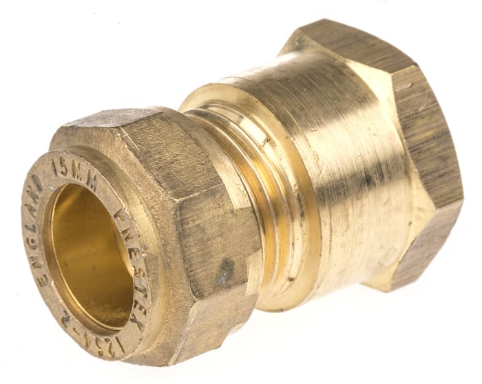 RS PRO Brass Compression Fitting, Straight Coupler