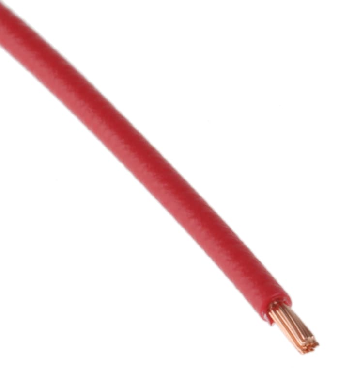 Fil automobile TE Connectivity, ACW, 0,5 mm², Rouge, 100m, 50 V