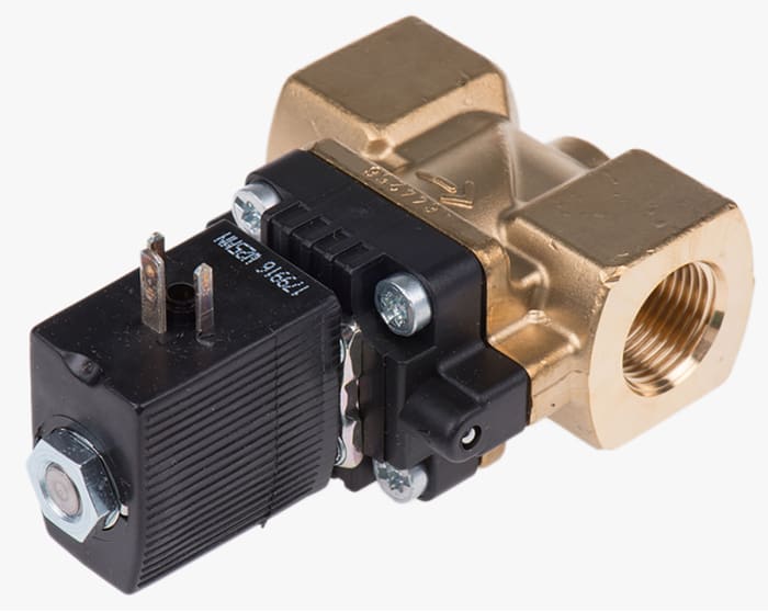 Burkert Solenoid Valve 140843, 2 port(s) , NC, 24 V dc, 3/8in