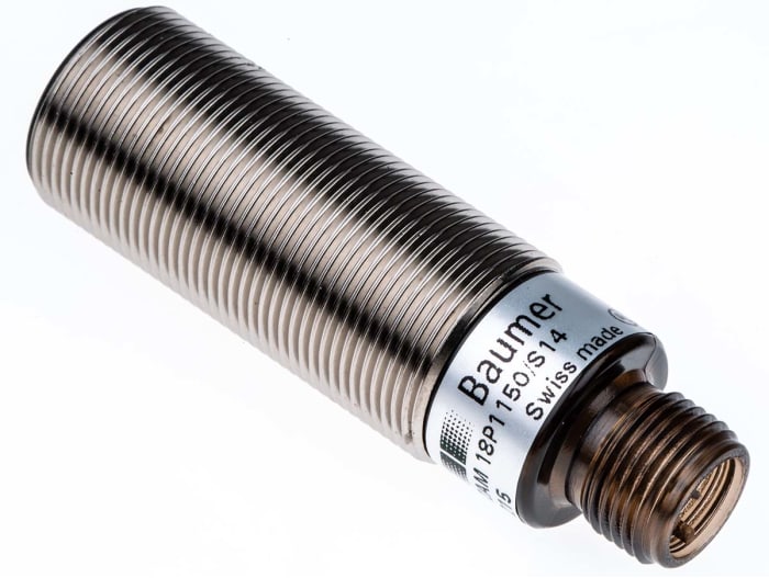 Baumer Diffuse Photoelectric Sensor, Barrel Sensor, 60 mm → 430 mm Detection Range