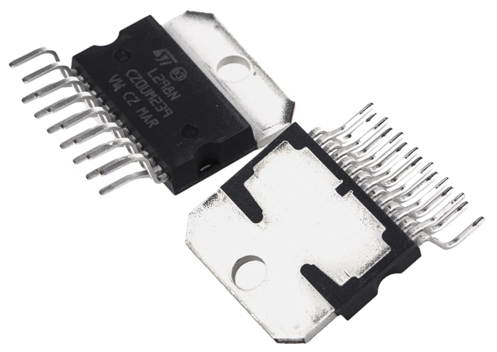 STMicroelectronics L298N, Stepper Motor Driver IC, 46 V 4A 15-Pin, MULTIWATT V