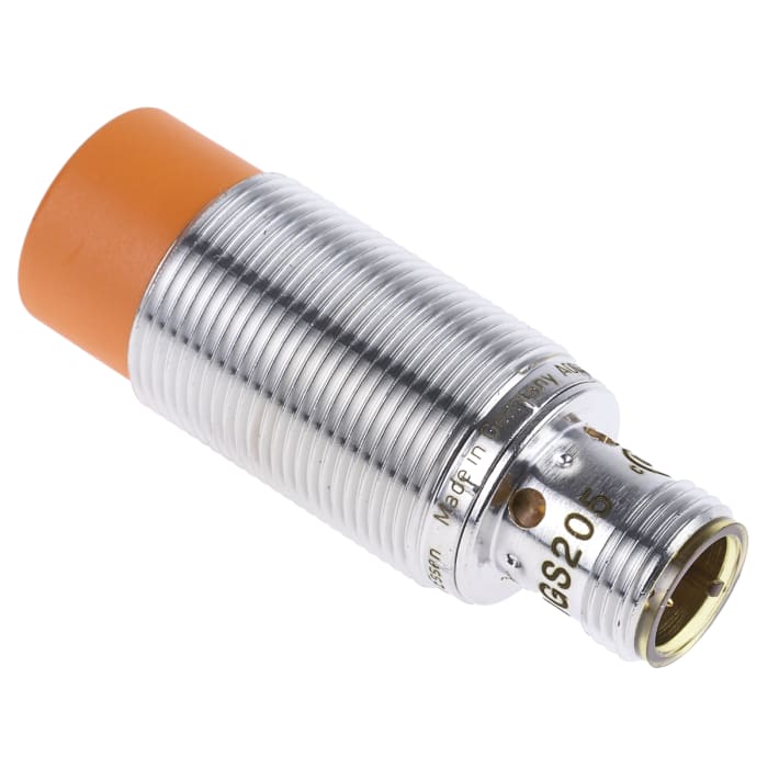 ifm electronic Inductive Threaded Barrel Proximity Sensor, M18, 12 mm Detection, PNP NO, 10 → 36 V dc