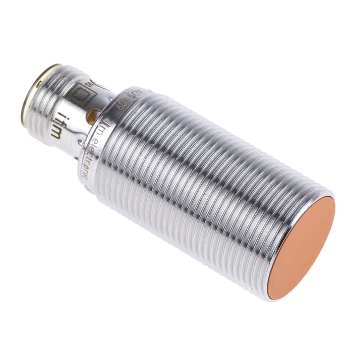 ifm electronic Inductive Threaded Barrel Proximity Sensor, M18, 8 mm Detection, PNP NO, 10 → 36 V dc