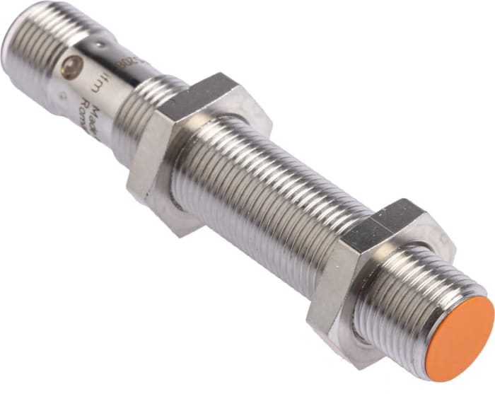 ifm electronic Inductive Threaded Barrel Proximity Sensor, M12, 4 mm Detection, PNP/NPN NO, 10 → 30 V dc