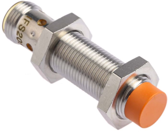 ifm electronic Inductive Threaded Barrel Proximity Sensor, M12, 7 mm Detection, PNP NO, 10 → 36 V dc