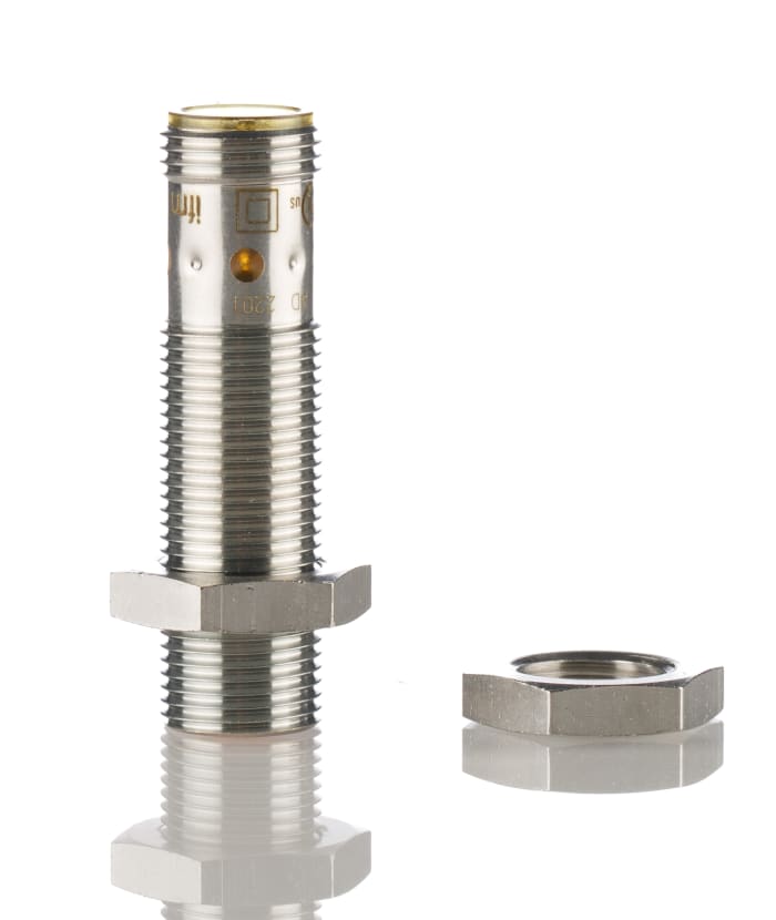 ifm electronic Inductive Threaded Barrel Proximity Sensor, M12, 4 mm Detection, PNP NO, 10 → 36 V dc