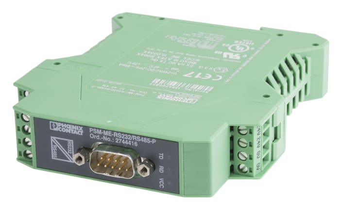 Phoenix Contact, PSM-ME-RS232/RS485-P, Arabirim Dönüştürücü, RS232 - RS422, RS232 - RS485, 24 V dc