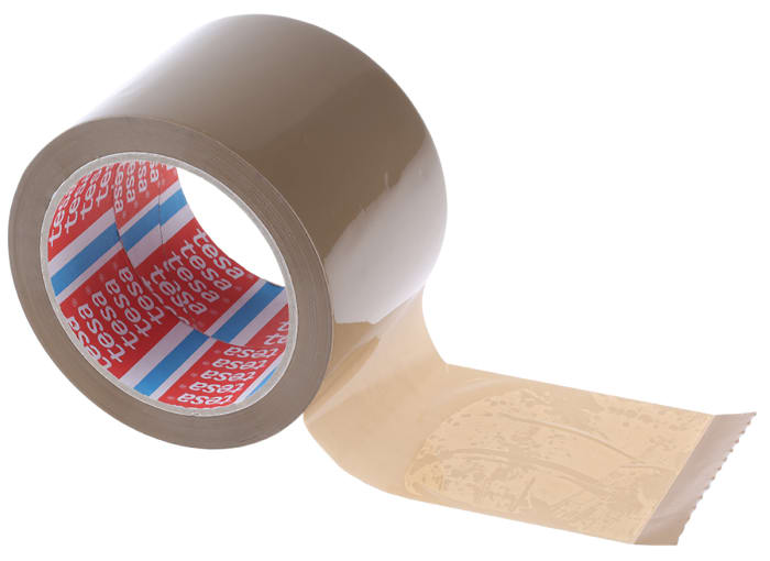 Tesa 4089 Brown Packing Tape, 66m x 75mm