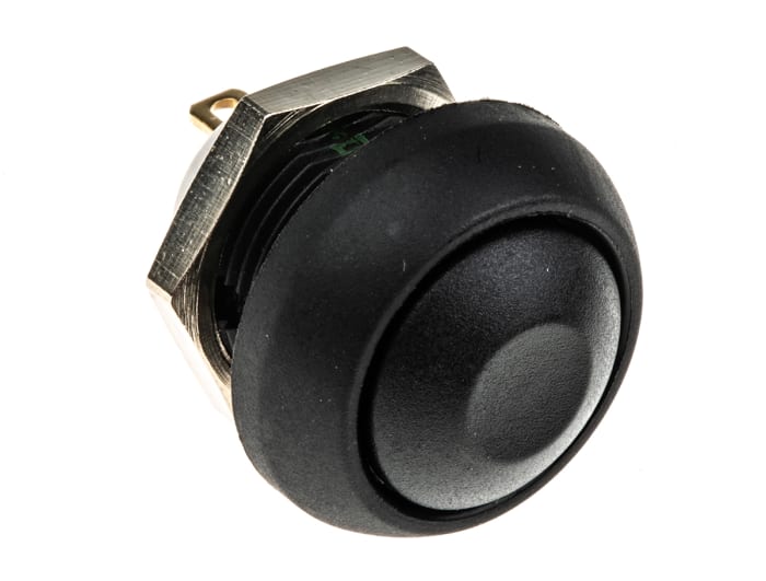 APEM IS Series Series Push Button Switch, Momentary, Panel Mount, 13.6mm Cutout, SPST, 32V ac, IP67