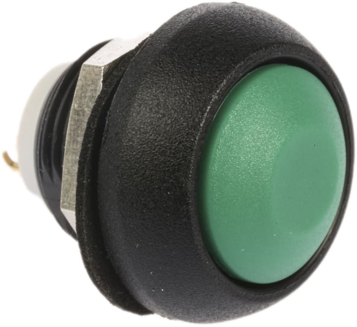 APEM IS Series Series Push Button Switch, Momentary, Panel Mount, 13.6mm Cutout, SPST, 32V ac, IP67