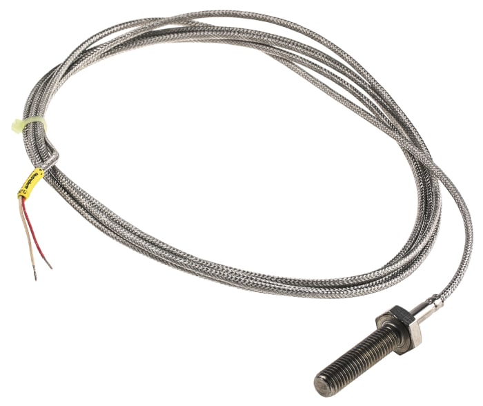 Electrotherm PT100 RTD Sensor, M10 Dia, 40mm Long, M10, F0.3 +400°C Max