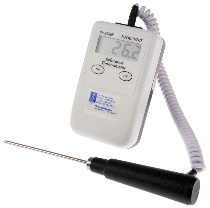 Comark KM20 Wired Digital Thermometer, PT100 Probe, 1 Input(s), ±0.2 °C Accuracy - With UKAS Calibration