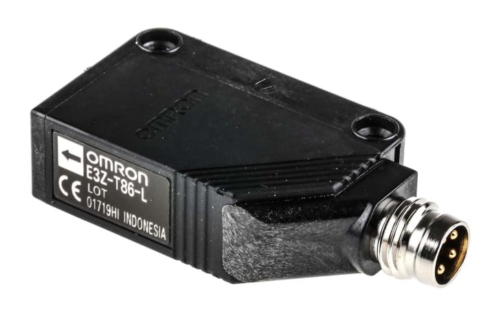 Fotocélula rectangular Omron, Sistema Barrera de Luz, alcance 15 m, salida PNP, Conector M8, IP69K