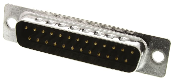 ITT Cannon ZD* 25 Way Panel Mount D-sub Connector Plug, 2.77mm Pitch