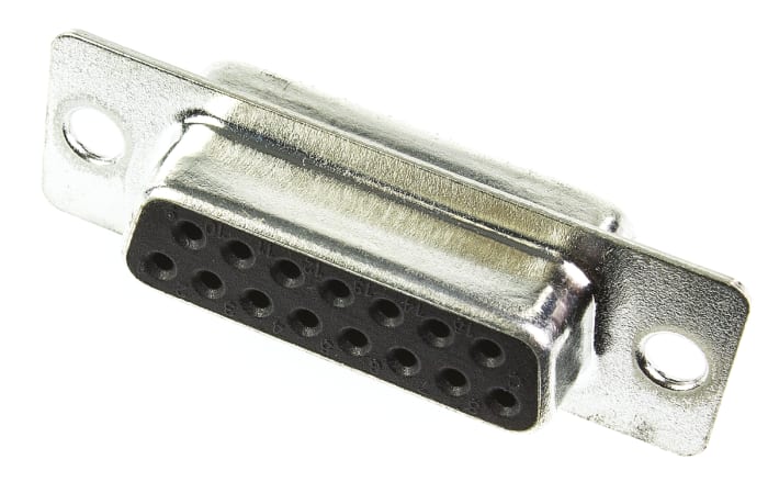 ITT Cannon ZD* 15 Way Panel Mount D-sub Connector Socket, 2.77mm Pitch