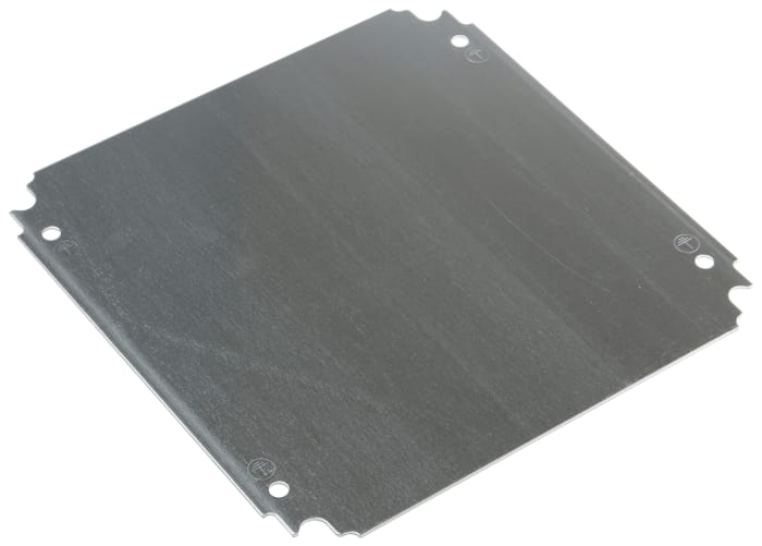 Schneider Electric S3D, CRN, S3X, PLM, S57 Series Sheet Steel Galvanised Mounting Plate, 250mm H, 2mm W, 250mm L for