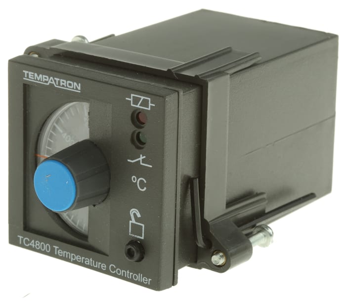 Controlador de temperatura ON/OFF Tempatron, 48 x 48mm, 110 → 230 V ac Termopar de tipo K, 1 salida Relé