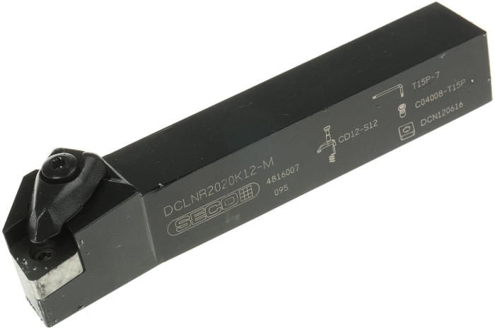 Seco DCLN Series for Use with CNGA Inserts, 95° Approach