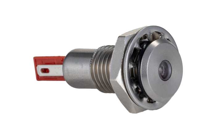Voyant LED lumineux  Rouge Bulgin, dia. 12.2mm, 12V c.c., IP67