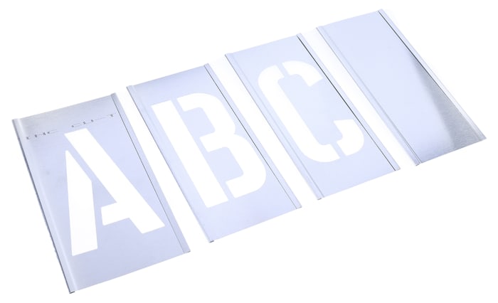 Pochoir Lettres, 102mm en Zinc, lot de 30 pièces