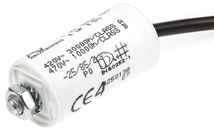 KEMET C27 Metallised Polypropylene Film Capacitor, 470V ac, ±5%, 4μF, Chassis Mount