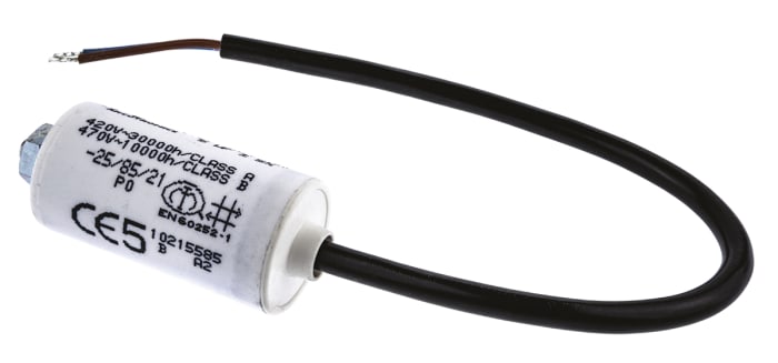 KEMET C27 Metallised Polypropylene Film Capacitor, 470V ac, ±5%, 5μF, Chassis Mount