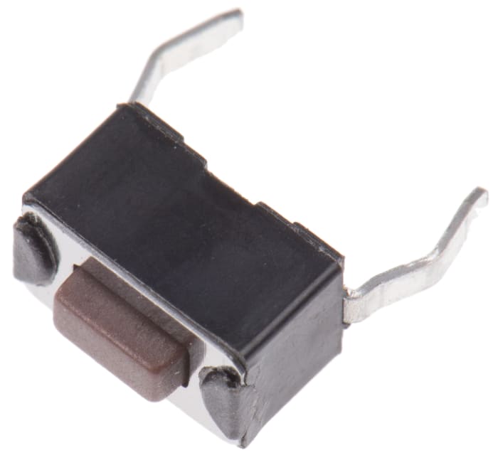APEM Brown Tactile Switch, SPST 50 mA 12 V dc, PCB