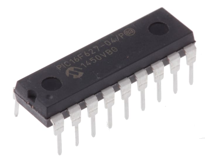 Microchip, 8bit PIC, PIC16F Microcontroller, 4MHz, 1024 x 14 words, 128 x 8 words Flash, 18-Pin PDIP