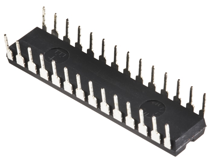 Microchip, 8bit PIC, PIC16F Microcontroller, 4MHz, 256 x 8 words, 8K x 14 words Flash, 28-Pin SPDIP