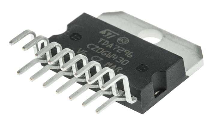 STMicroelectronics,60W, 15-Pin MULTIWATT V TDA7296