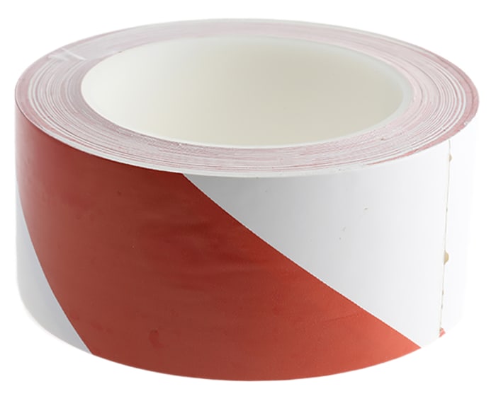 Ruban de marquage Rouge/Blanc Brady, 50mm x 33m x 0.138mm