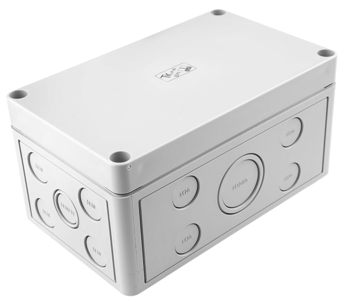Spelsberg TK PS Series Grey Polystyrene Enclosure, IP66, Grey Lid, 180 x 110 x 90mm