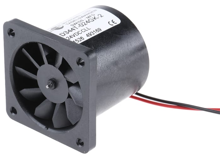Micronel D340T Series Axial Fan, 24 V dc, DC Operation, 16.56m³/h, 960mW, 50mA Max, 40 x 40 x 36mm
