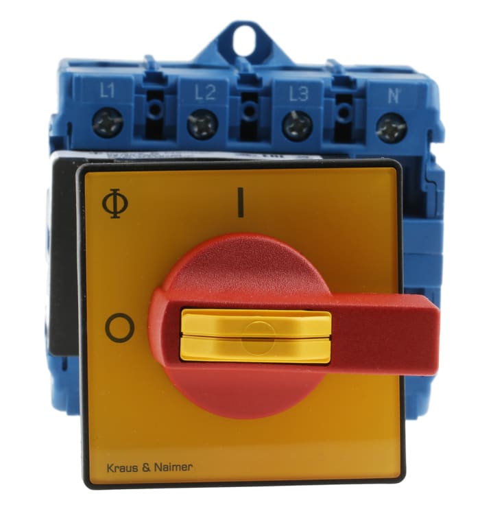 Kraus & Naimer 4-Pole Surface Isolator Switch -, IP65, 100A, 37 kW