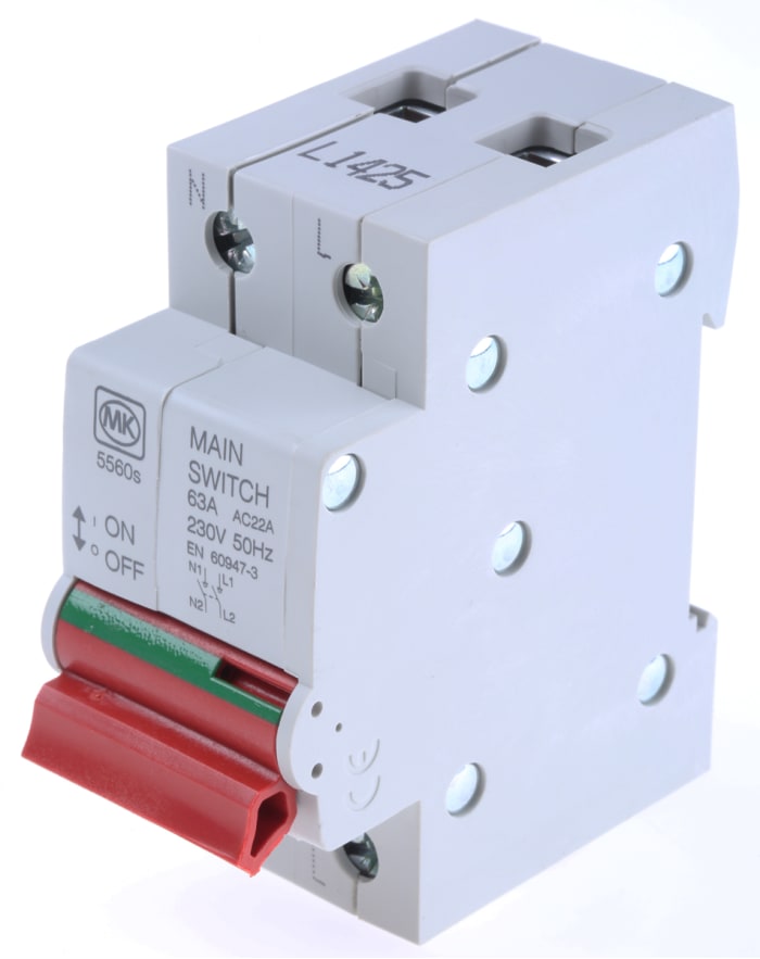 MK Electric 63 A DP Non-Fused Switch Disconnector