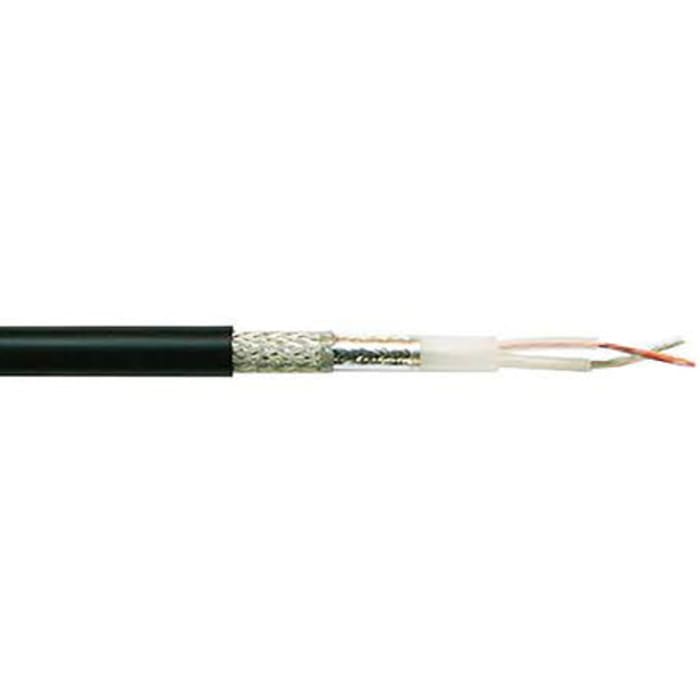 Belden, 9207NH series Shielded Black Twinaxial Cable, 8.7mm OD 305m, 100 Ω impedance