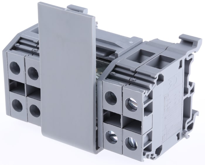Entrelec Distribution Block 2 Way 10 70 inputmm 200A 800 V Grey