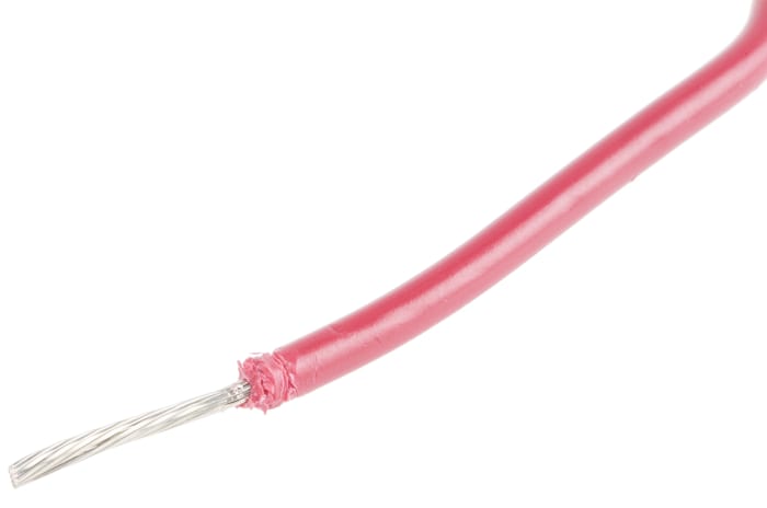 Alpha Wire Red 0.75 mm² Hook Up Wire, 18 AWG, 16/0.25 mm, 30m, PVC  Insulation