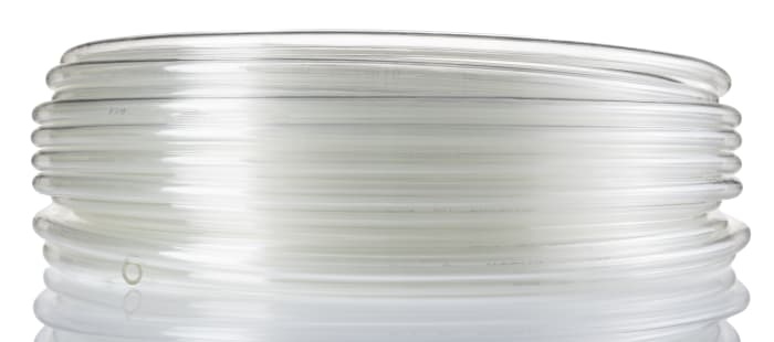 Tuyau à air comprimé RS PRO, 6mm x 4mm x 30m Transparent en Nylon