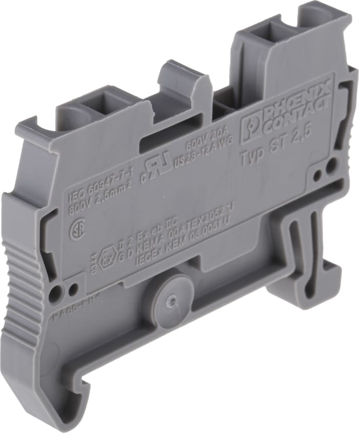 3031212 Phoenix Contact Phoenix Contact Grey ST 2.5 Feed Through