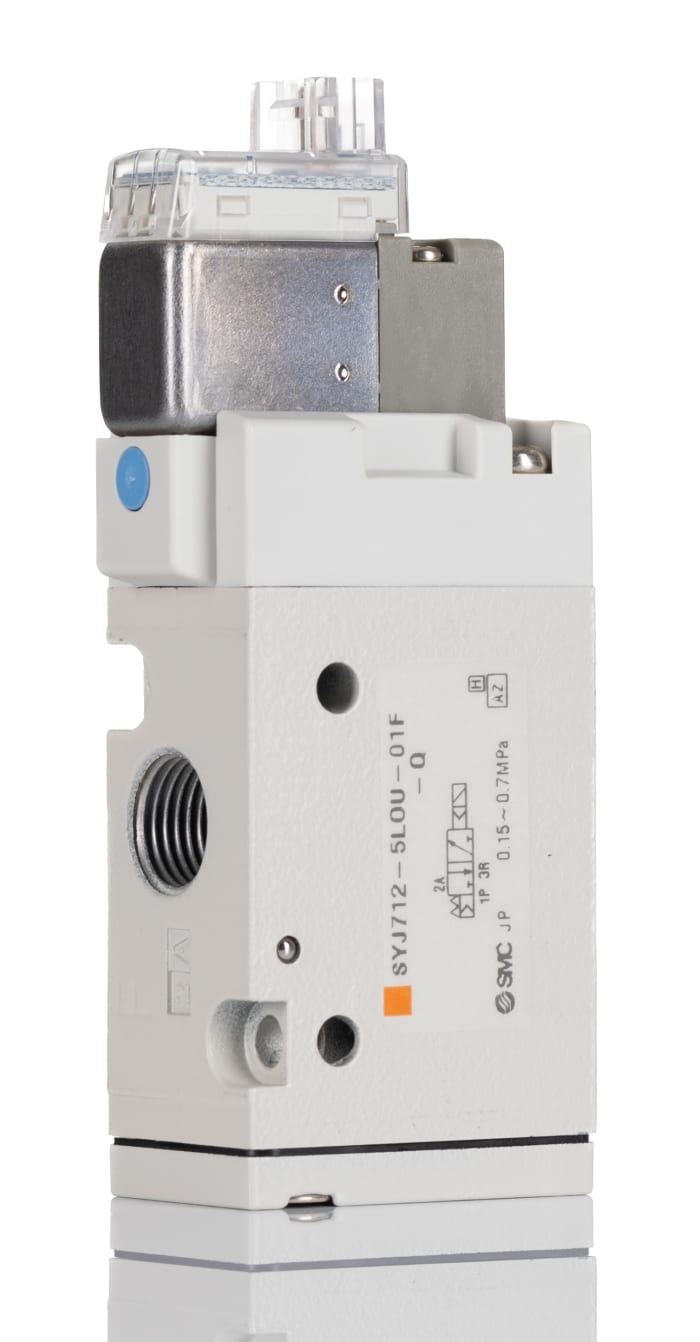 SYJ712-5LOU-01F-Q SMC | SMC Pneumatic Solenoid Valve - 3/2 NC Solenoid ...